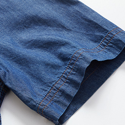 💙 Gewassen spijkerhemd voor heren – ruige charme, zachte stof en veelzijdige stijl – perfect voor casual uitjes en laagjeslooks in het weekend 🌿