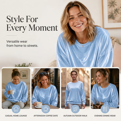 👚 Shirt met lange mouwen en ronde hals – zacht en veelzijdig voor comfort in het dagelijks leven