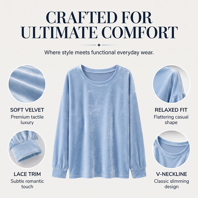 👚 Shirt met lange mouwen en ronde hals – zacht en veelzijdig voor comfort in het dagelijks leven