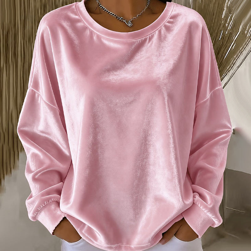 👚 Shirt met lange mouwen en ronde hals – zacht en veelzijdig voor comfort in het dagelijks leven