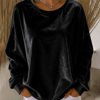 👚 Shirt met lange mouwen en ronde hals – zacht en veelzijdig voor comfort in het dagelijks leven