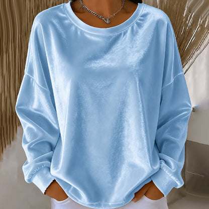 👚 Shirt met lange mouwen en ronde hals – zacht en veelzijdig voor comfort in het dagelijks leven