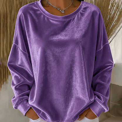👚 Shirt met lange mouwen en ronde hals – zacht en veelzijdig voor comfort in het dagelijks leven