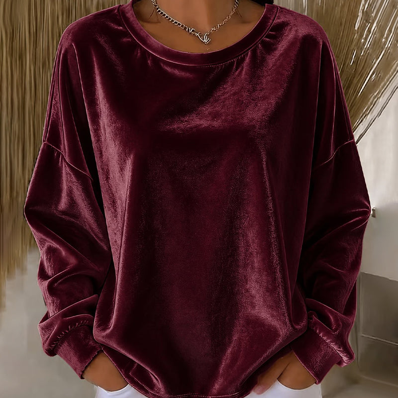 👚 Shirt met lange mouwen en ronde hals – zacht en veelzijdig voor comfort in het dagelijks leven