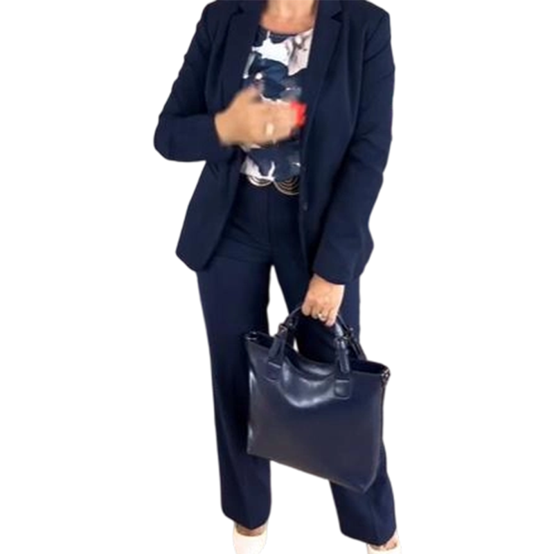 3-delige kostuumset voor dames: colbert, top en broek