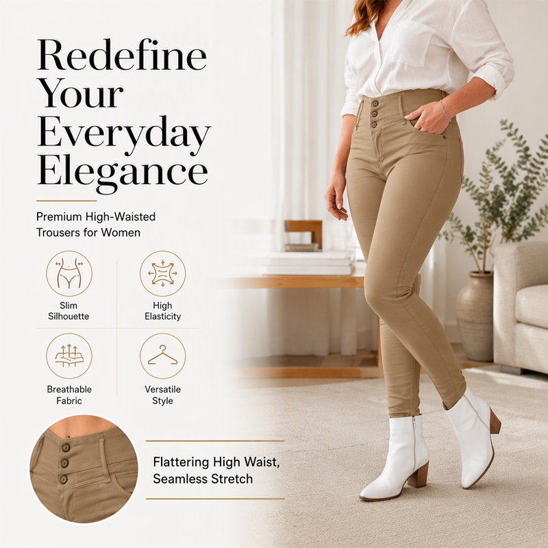 👖 Skinny jeans met hoge taille en stretch – flatteert je figuur en zit de hele dag comfortabel