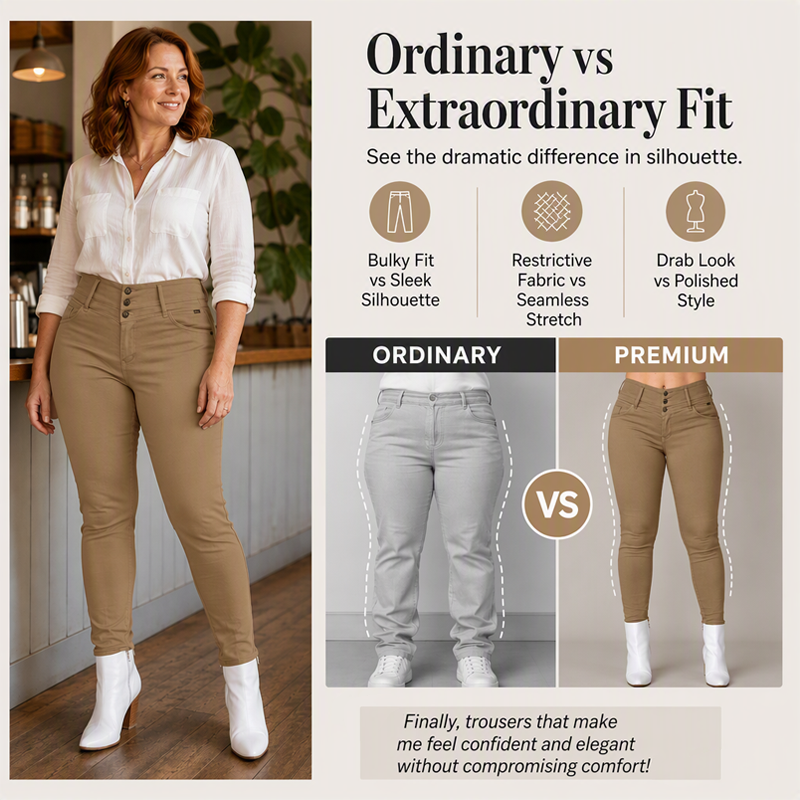 👖 Skinny jeans met hoge taille en stretch – flatteert je figuur en zit de hele dag comfortabel