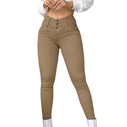 👖 Skinny jeans met hoge taille en stretch – flatteert je figuur en zit de hele dag comfortabel