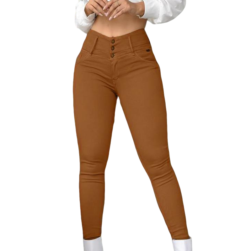👖 Skinny jeans met hoge taille en stretch – flatteert je figuur en zit de hele dag comfortabel