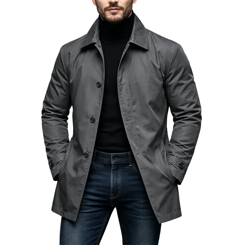 ✨Waterdichte, halflange trenchcoat voor heren