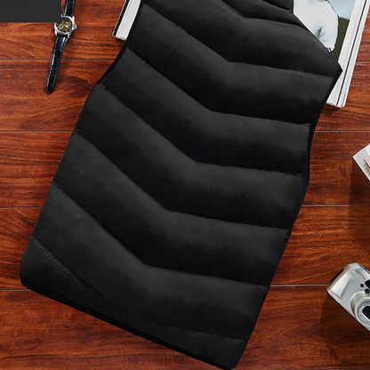 ✨Herenvest met opstaande kraag en vulling