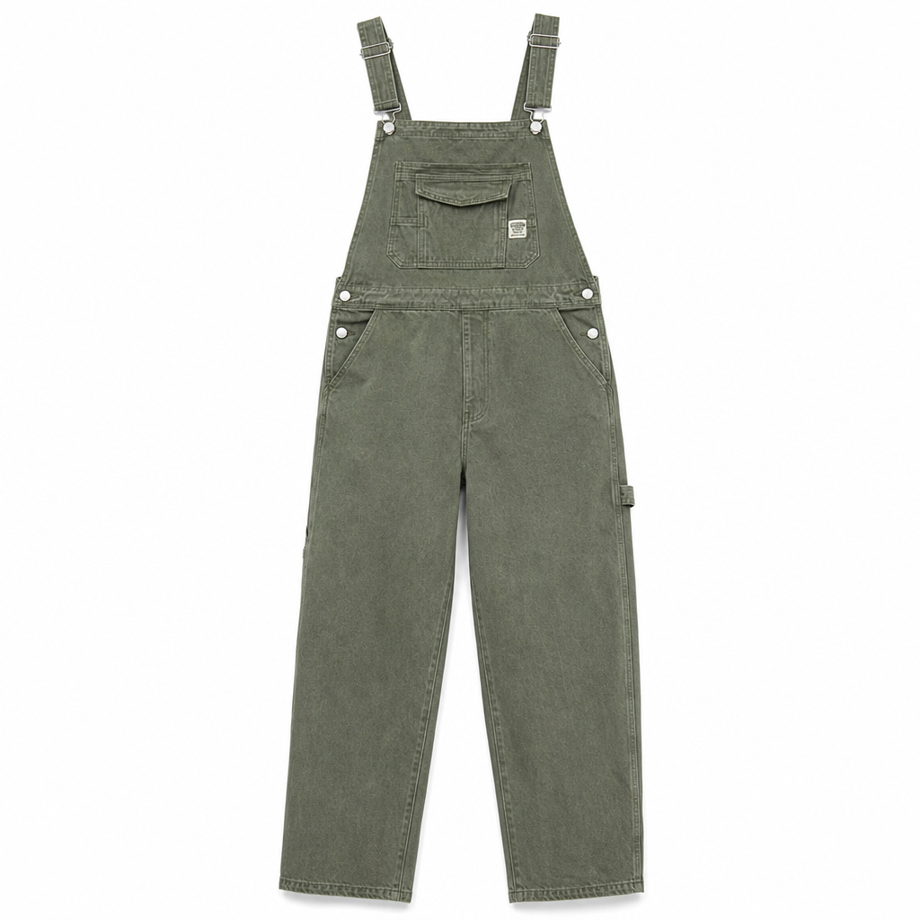 ✨Zware katoenen overalls voor heren, relaxed fit, rechte pijpen, utility-overalls met meerdere zakken