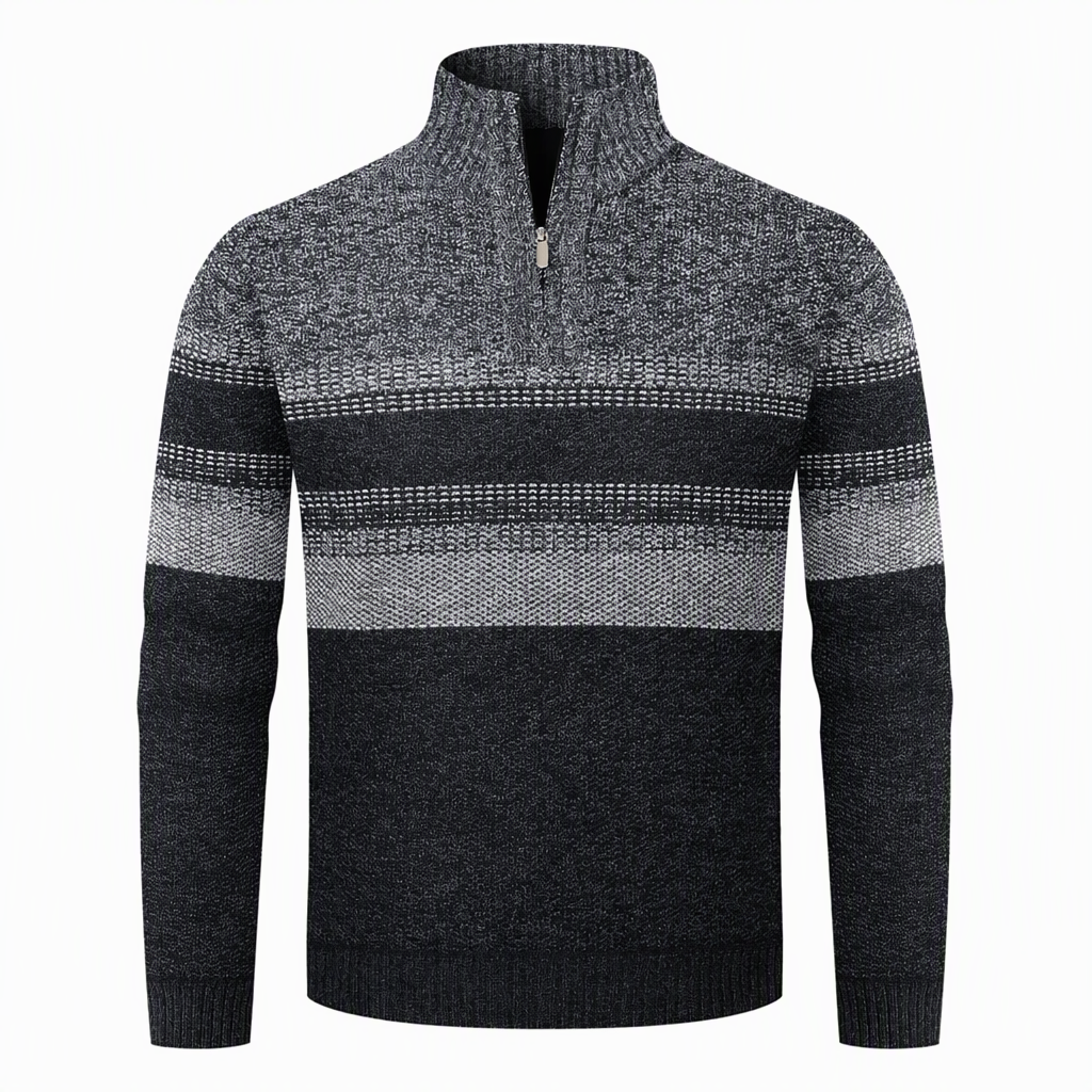 Wintervest met capuchon voor heren – geruit, met fleecevoering en lange mouwen