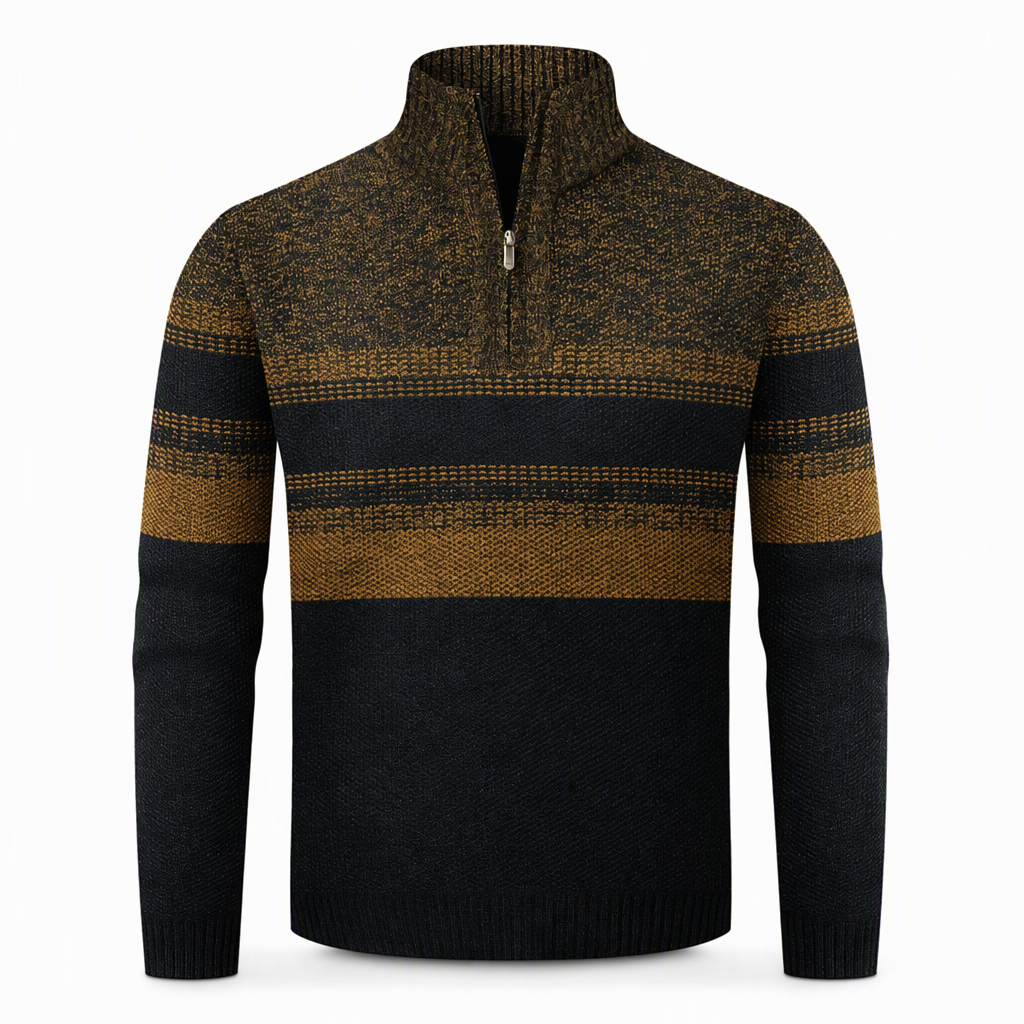 Wintervest met capuchon voor heren – geruit, met fleecevoering en lange mouwen