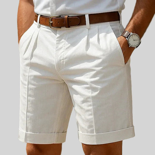 Varel | Zomerse bermuda met plooien