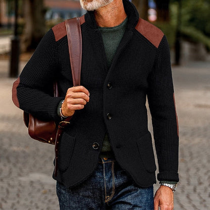 Christophe | Gestructureerd vest met hoge kraag